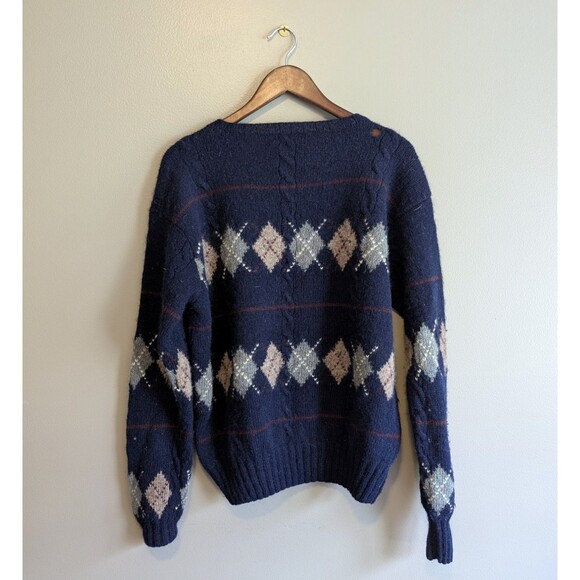 Polo Ralph Lauren Size Medium Wool Sweater For Craft Felting Project HOLES Blue - Picture 6 of 6